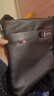 MOEPEQDAISHU真皮男士斜挎包单肩背包头层牛皮外贸商务休闲ipad皮包小肩包男包 黑色大号A01 实拍图