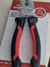 卡夫威尔钢丝钳电工老虎钳平口克丝钳虎口钳子 8英寸 PC3789C 实拍图