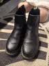 马丁博士（Dr.Martens）2976 Nappa秋冬机车靴软皮黑色女切尔西靴 黑色 36 实拍图