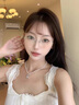 LOHO无框眼镜女近视可配度数防蓝光纯欲超轻高级感无边框眼睛镜架 实拍图