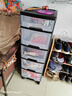 JEKO&JEKO厨房置物架抽屉式收纳柜落地收纳架可移动带轮夹缝储物盒拉篮 5层 实拍图