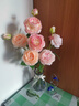 凉笙仿真牡丹花玫瑰花束婚庆家居客厅落地装饰软装搭配干花假花绢花插花摆件 香槟色-单枝 实拍图