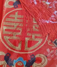 迪普尔红盖头新娘结婚头纱中式秀禾服复古红色绣花缎面流苏刺绣新年礼物 团花羽凤85*85 实拍图