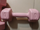 帝威哑铃女士家用包胶小哑铃健身器材儿童初学者瑜伽塑形男士锻炼臂肌 【白桃粉】1.5kg*2 初学训练 实拍图