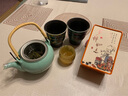 麟鹏加佳 琉璃陶瓷茶杯个人家用泡茶手工功夫茶具主人杯单杯茶盏父亲礼物 千里江山琉璃杯（黄）+礼盒装 无规格 实拍图