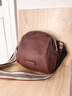 CALWAN KEODH头层牛皮包包女包单肩斜挎大容量休闲通勤胸包生日元旦礼物送女友 【咖啡色】品牌百搭简约贝壳包实用走心女生闺蜜 实拍图