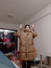 鸭鸭（YAYA）羽绒服女中长款2023年冬季新款时尚可脱卸针织连帽披肩保暖外套KL 咖色 M 实拍图
