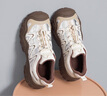 骆驼（CAMEL）登山鞋休闲鞋女3.0闪电丑萌鞋 L24A202722R 米/银/咖(加绒) 36 实拍图