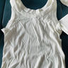 浪莎（LangSha）长款吊带背心女春季螺纹打底衫显瘦百搭外穿打底内搭 白色 XL 实拍图