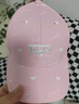 Levi's 李维斯儿童女童鸭舌帽儿童遮阳帽爱心印花棒球帽 玫瑰浅粉 8/20【建议头围54-56cm】 实拍图