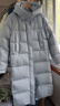 森马（Semir）90%鸭绒羽绒服女长款宽松显瘦冬季轻暖连帽外套防水109724113001 实拍图
