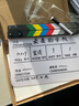 早行客 电影场记板 导演打板开拍板磁铁打板30*24cm彩色条纹中英文白色底板场景板打板器标记板 送水性笔 实拍图
