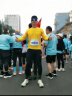 必迈（bmai）魔方速干长袖高弹力马拉松跑步运动套头衫柔软吸湿长袖T恤 银杏黄 M 男 实拍图