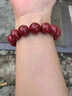 2025蛇年本命年朱砂手串正品男款女士高含量紫金砂单圈转运珠手链 14mm朱砂手串【附鉴定证书】 实拍图