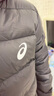 asics亚瑟士童装冬季中大儿童保暖连帽轻薄羽绒服【赠收纳袋】 001黑色 140 cm 实拍图