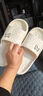居家拖鞋男女室内室外浴室防滑轻盈便携柔软静音回弹漏水凉拖鞋夏 黑色-男 40-41 实拍图
