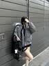 FDR旗舰店 美式毛领棉衣棉服男女秋冬季加厚保暖装外套派克服 灰色 [毛领可拆卸] S 实拍图