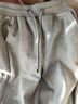 莱姆斯丁纯棉运动裤女加绒加厚春秋宽松显瘦束脚学生百搭休闲卫裤女长裤 灰色【加绒加厚】 L 100-115斤 实拍图