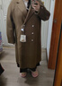 独束大码女装【琥珀大衣】全羊毛呢大衣2024年冬新款质感优雅新复古 橄榄棕 3XL (尺码：5) 实拍图