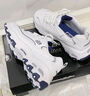 斯凯奇（Skechers）女小白鞋厚底增高休闲鞋网面透气户外运动鞋节日礼物99999863 白色/海军蓝色/WNV 37 实拍图