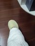 内泊（NEIBO）乳胶棉拖鞋男士室内家居鞋冬季天大码女防滑防臭橡胶软底羊毛黄40 实拍图