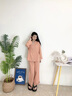 安之伴【甜美水果茶】睡衣女春秋季简约纯色休闲开衫长袖长裤家居服套装 奶茶色(超柔软5%氨纶有弹力) M 实拍图