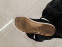 红青百年老北京布鞋男千层底传统布鞋黑色一脚蹬爸爸鞋透气防滑轻便工作鞋 手工全贴【加厚耐穿耐磨】 40 【适合39的脚】 实拍图