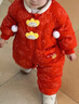 巴拉巴拉童装宝宝羽绒连体衣新生儿衣服婴儿2025春装哈衣爬服红色拜年服 白色调00311-白鸭绒 80 cm充绒量83g 实拍图