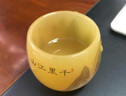 麟鹏加佳 琉璃陶瓷茶杯个人家用泡茶手工功夫茶具主人杯单杯茶盏父亲礼物 千里江山琉璃杯（黄）+礼盒装 无规格 实拍图