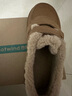 热风（Hotwind）女鞋雪地靴加绒保暖勃肯鞋居家通勤秋冬新款外穿魔术贴乐福鞋棉鞋 02棕色 36 (230mm) 实拍图