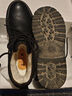 正泰牛皮棉靴羊毛一体雪地靴男厚底男士马丁靴加绒棉鞋男JZ0136黑色41 实拍图