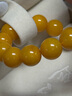 木觉（MUJUE）蜜蜡手串手链男女士鸡油黄琥珀老蜜蜡圆珠手链情侣款 直径10-11mm约【18颗】 【情侣推荐】 实拍图