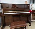 星海钢琴巴赫多夫现代风格立式家用考级专业演奏琴 BU-120 胡桃木色 实拍图