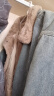 森马（Semir）牛仔棉服女拼接毛领美式复古2024冬宽松毛边夹克街头109724108017 实拍图