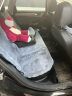 小喜鹊（Magpie）冬季汽车坐垫毛绒加厚短毛绒件套羊毛单片靠背座垫保暖后排车垫 全车七件套（格调灰） 实拍图