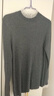 皮尔卡丹（pierre cardin）欧货秋冬新款木耳蕾丝领针织衫女半高领抽条显瘦套头毛衣衫打底衫 灰色 M 实拍图