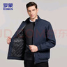 罗蒙（ROMON）棉服男士秋冬商务休闲行政夹克棉衣保暖棉袄外套男装36JM 蓝色5XL 实拍图