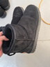 回力官方雪地靴男棉鞋冬季男鞋户外马丁靴东北保暖鞋抗寒面包休闲鞋男 黑色【中筒款】加绒保暖 46 实拍图