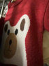 嘟嘟家男童毛衣冬装宝宝拜年服红色儿童过年衣服潮女童年装喜庆 红色 80 实拍图