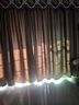伊帘坊窗帘成品加密加厚仿亚麻棉麻纯色卧室客厅定制遮光窗帘布窗纱拼接窗帘 咖啡色 3.5米宽*2.7米高挂钩式可改高度 实拍图