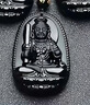 京莹天然黑曜石本命佛吊坠男女款护身符转运生肖守护神项链男女友礼物 实拍图