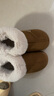 朴西女士棉拖鞋冬季包跟室内厚底居家居情侣款保暖加绒冬天棉鞋女 棕色 均码 (265mm) 适合41-42 实拍图