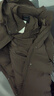 艾莱依中长款羽绒服女休闲连帽韩版鸭绒过膝冬季外套 蜜茶棕165 实拍图