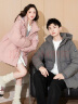 唐狮（TonLion）2023情侣羽绒服男女装连帽面包服学生外套 B款/女款/暗粉 M  实拍图