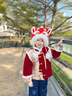型公馆新年红色帽子冬季女可爱虎头帽保暖防寒加绒加厚新款蛇年醒狮帽子 狮如意 毛球帽-红色 均码-大童成人都能戴 实拍图