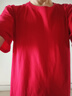 熊猫小恶魔（PANDA ADEVIL）夏季纯棉男女宽松休闲短袖T恤情侣潮 红色 4XL 185-200斤 实拍图