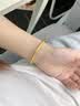 中国黄金（CHINA GOLD）古法素圈黄金手镯女999足金镯子七夕情人节礼物送女朋友老婆 【圈口58】金重约：9.2g 实拍图