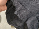 啄木鸟牛仔裤男春秋季男装直筒宽松弹力休闲长裤男士潮牌百搭春秋款裤子 黑灰色 32 【建议体重135-145斤】 实拍图