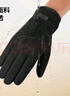 回力手套冬天女男士骑行手套加绒保暖手套防寒防风户外骑开车棉手套 黑色 均码 实拍图