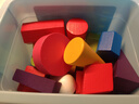 舜江 木质形体模型 小学生数学一二年级立体图形认知正长方体圆柱锥三四五六棱柱锥球 彩色几何体18件套 实拍图